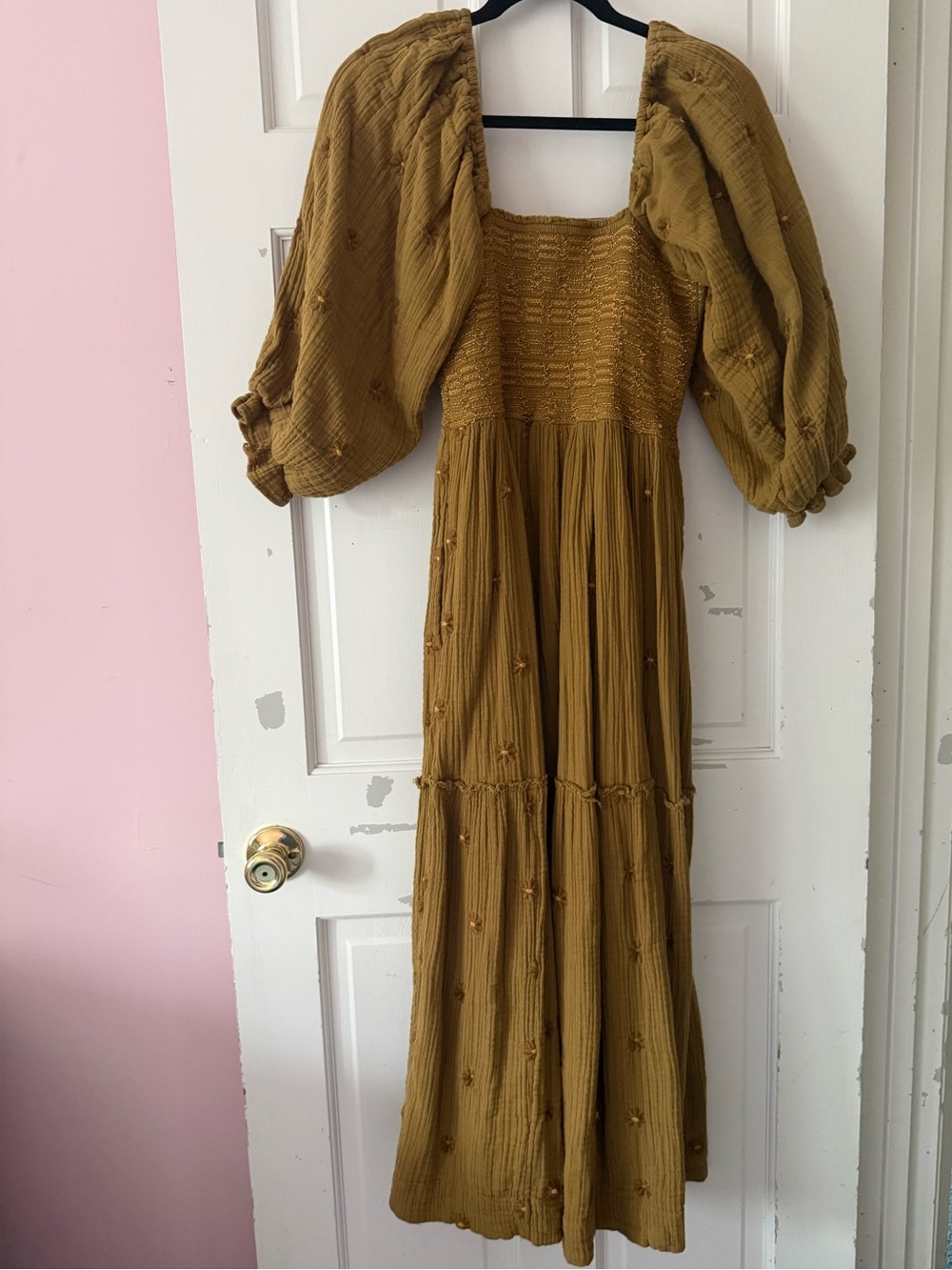 Free People Dahlia Embroidered Maxi Dress
